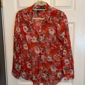The kooples floral shirt and extra-large only worn once